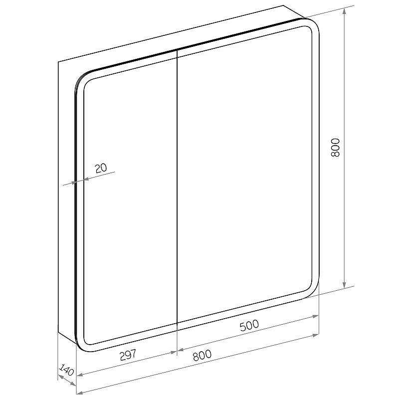Приобрести continent зеркало шкаф с подсветкой emotion 80х80 см, бесконтакный включатель, белое