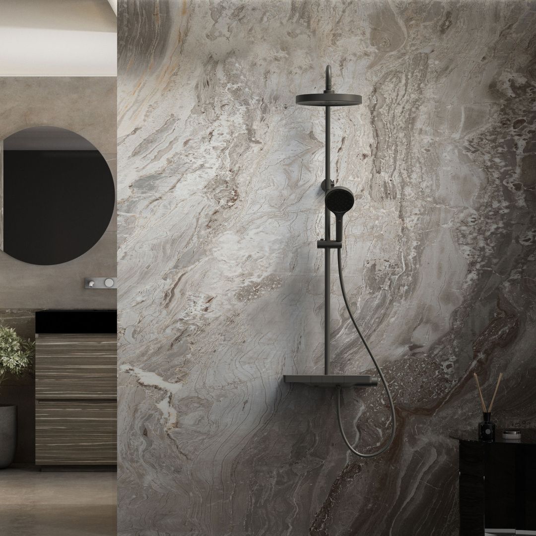 Приобрести vincea душевая стойка inspire, черная матовая vsfs-3i12tmb