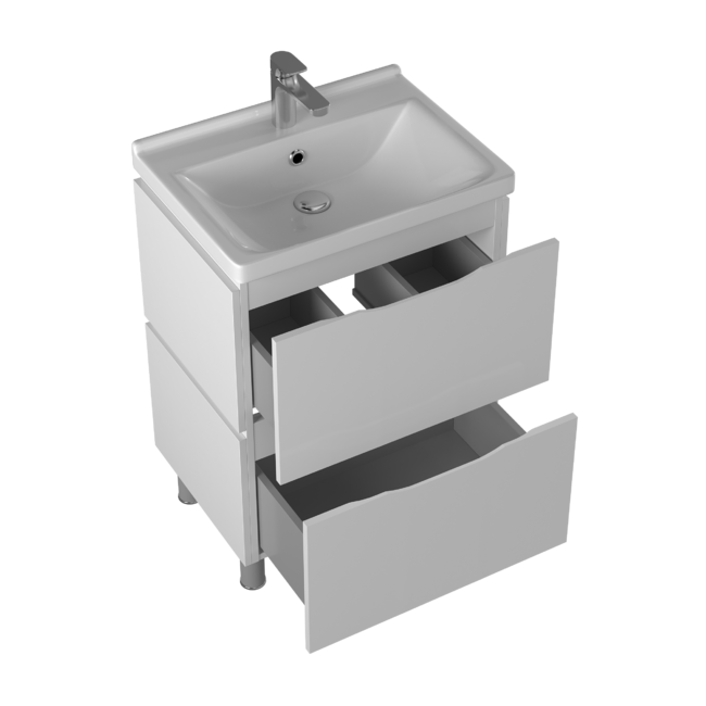 Приобрести briz тумба напольная milana 60 см, белая, т8-60