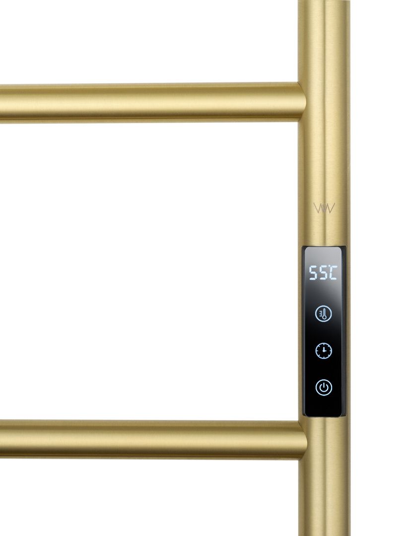 Приобрести полотенцесушитель электрический wonzon & woghand wismar, брашированное золото (ww-al202-bg)