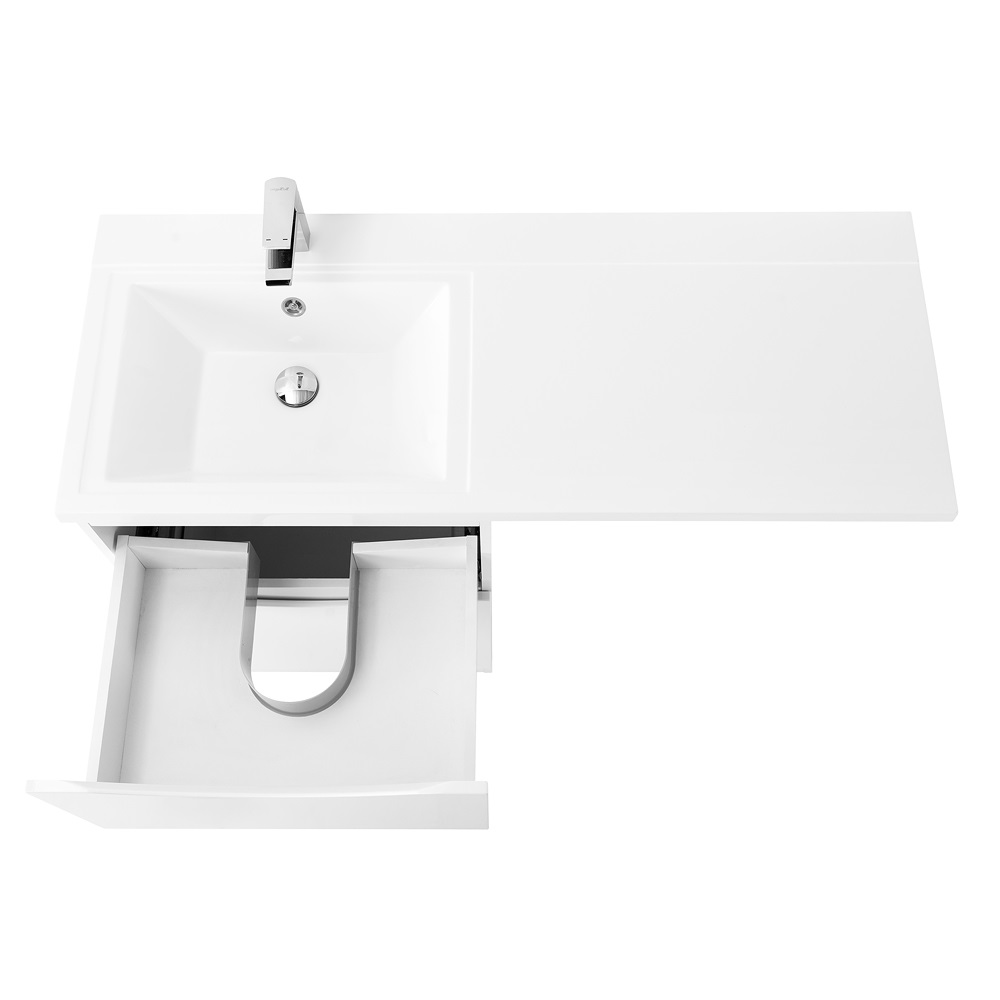 Приобрести belbagno тумба с раковиной lavanderia 120 см, напольная 58/120-l bianco lucido, белая раковина