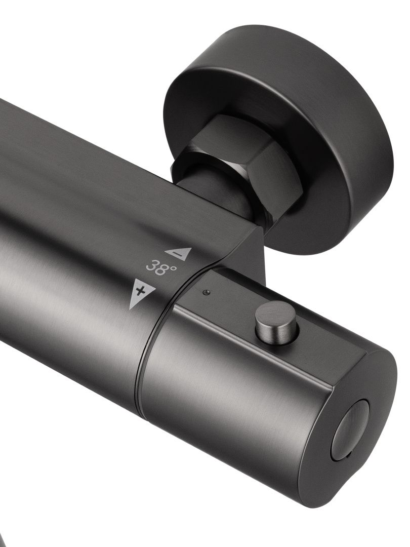 Приобрести смеситель для душа с термостатом wonzon & woghand inn 6, темный графит (ww-b2029-a-bgg)