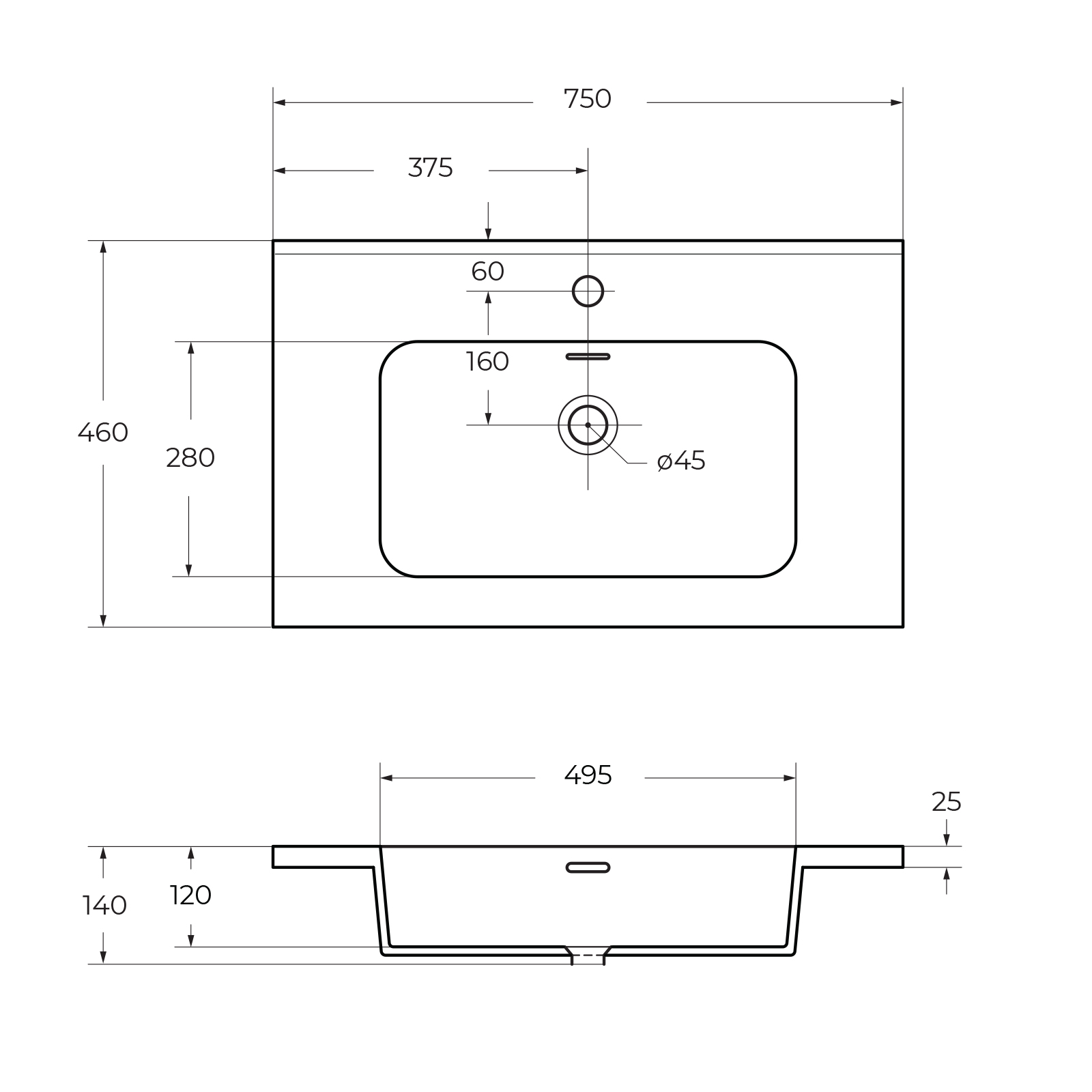 Приобрести cezares тумба подвесная с раковиной tiffany 75 nero grafite, темный графит 54949