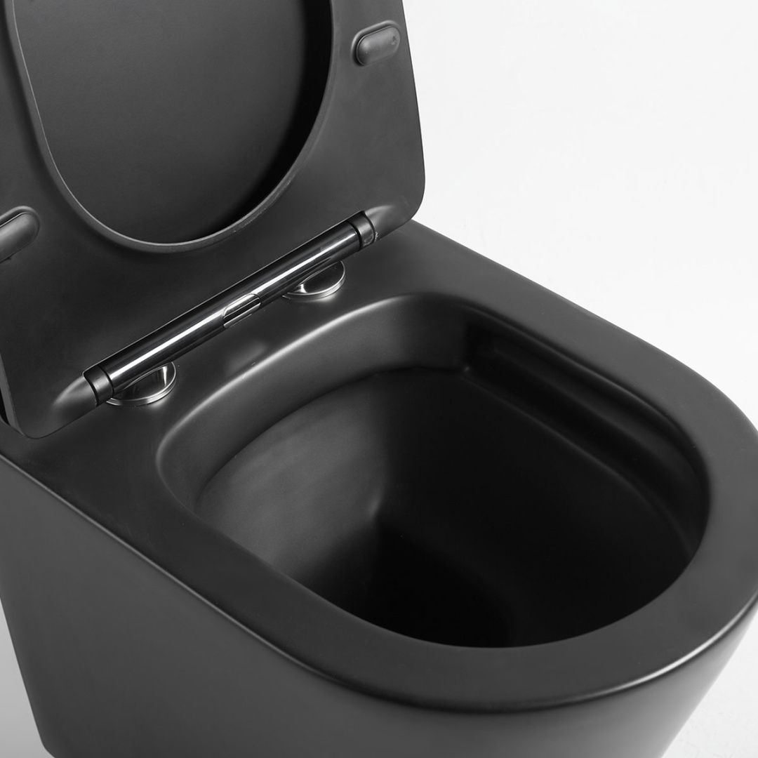 Приобрести vincea унитаз подвесной piatti, ультратонкое сиденье, микролифт, черный матовый vt1-11smb