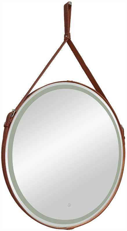 Приобрести continent зеркало с подсветкой millenium black 50х50 см, сенсорный включатель, коричневое