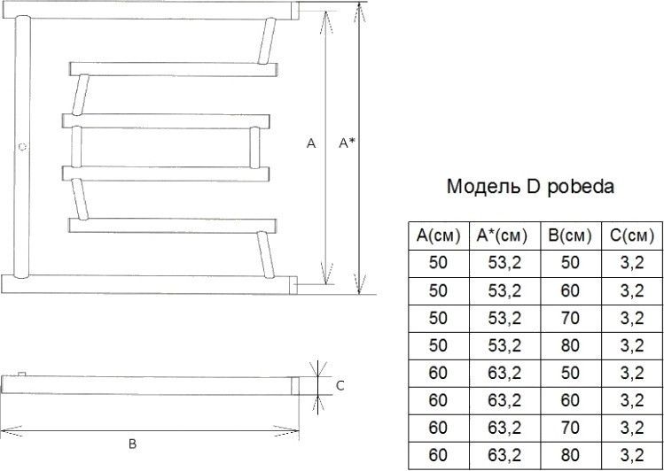 Приобрести двин полотенцесушитель лесенка 500x600 мм водяной, хром 4627106963679 