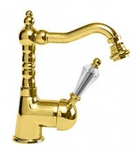 CEZARES Смеситель для биде VINTAGE с донным клапаном, золото VINTAGE-BSM2-03/24-Sw