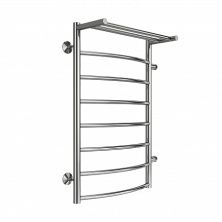 Terminus Полотенцесушитель Классик П8 50х80 см, с полкой, боковое подключение, водяной, хром