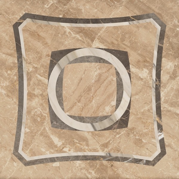 Приобрести плитка напольная coliseumgres portofino беж. вставка интарсио, шлифованная, реттифицированная