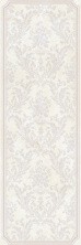 Декор настенный Gracia Ceramica Saphie white decor 01 300x900, светло серый, 1-й сорт 