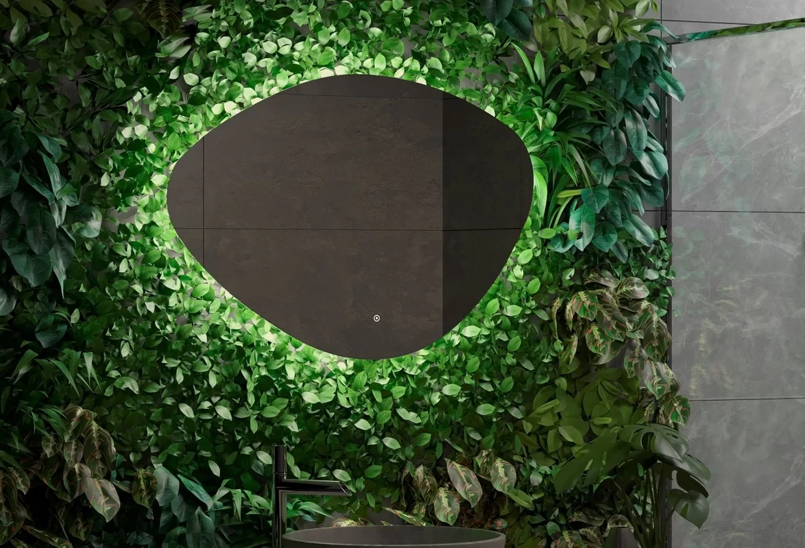 Приобрести continent зеркало с подсветкой alma 100х70 см, белое