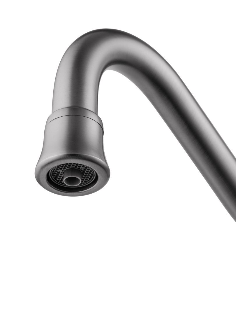 Приобрести смеситель для кухни c подключением фильтра wonzon & woghand, темный графит (ww-88458006-bgm)