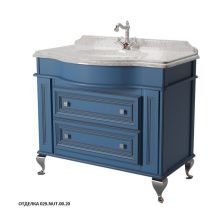 Caprigo Тумба с раковиной FRESCO 100 см, голубая, эмаль