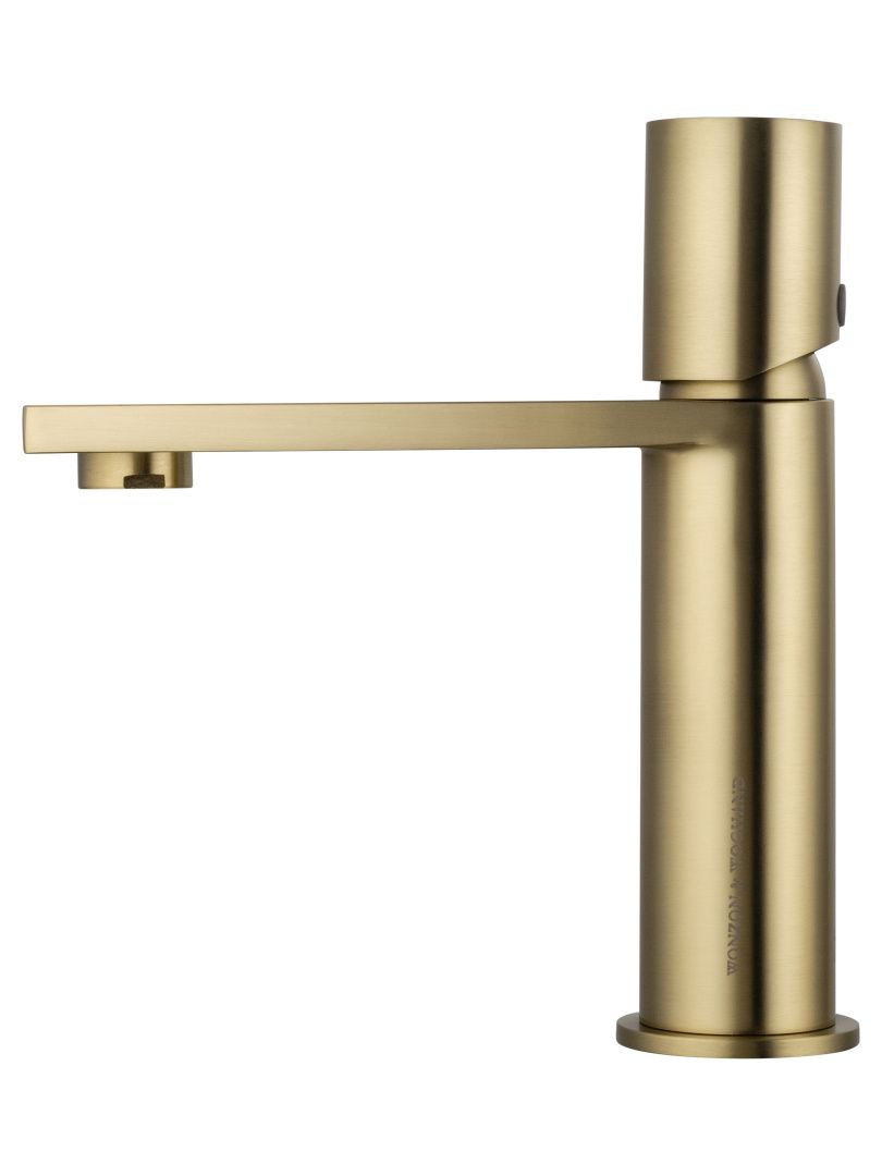 Приобрести смеситель для раковины wonzon & woghand, брашированное золото (ww-101-bg)