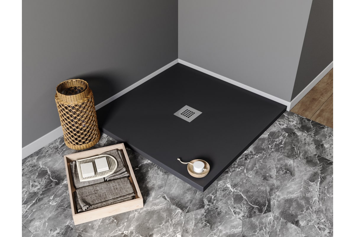 Приобрести aquanet душевой поддон pleasure 100х100 см, черный