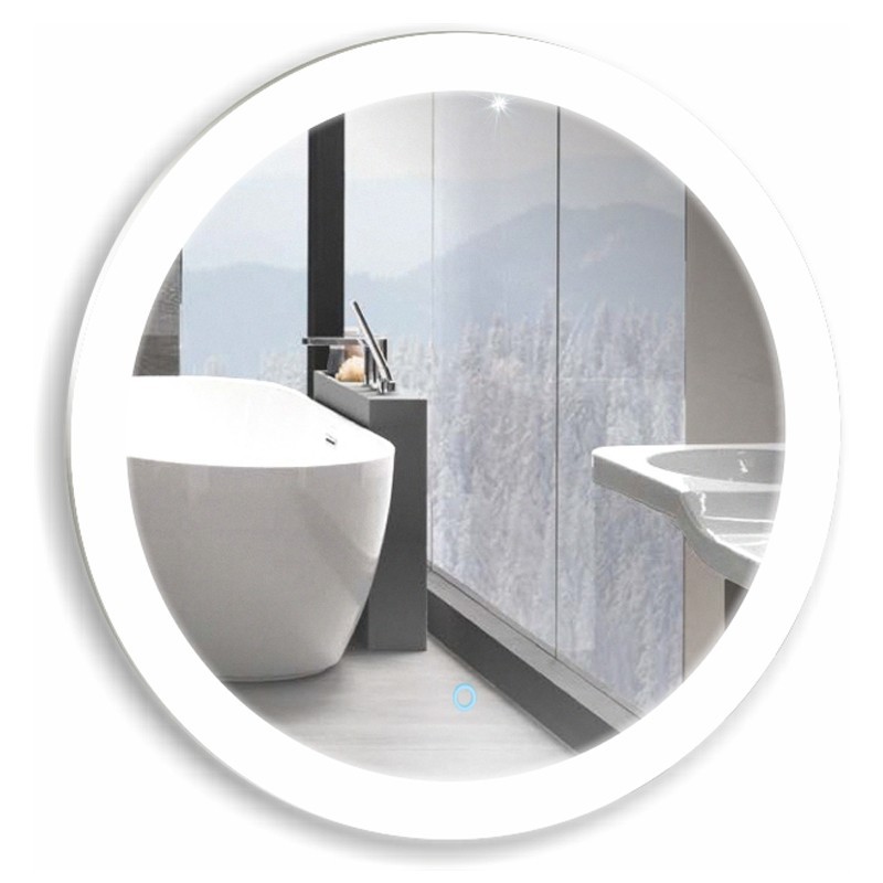 Приобрести зеркало azario перла d1000 с подсветкой и димером, сенсорный выключатель led-00002464