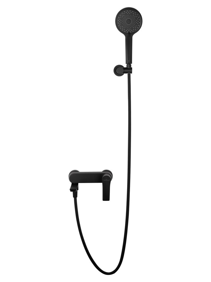 Приобрести смеситель для ванны с душем wonzon & woghand brilliant, черный матовый (ww-88037079-mb)