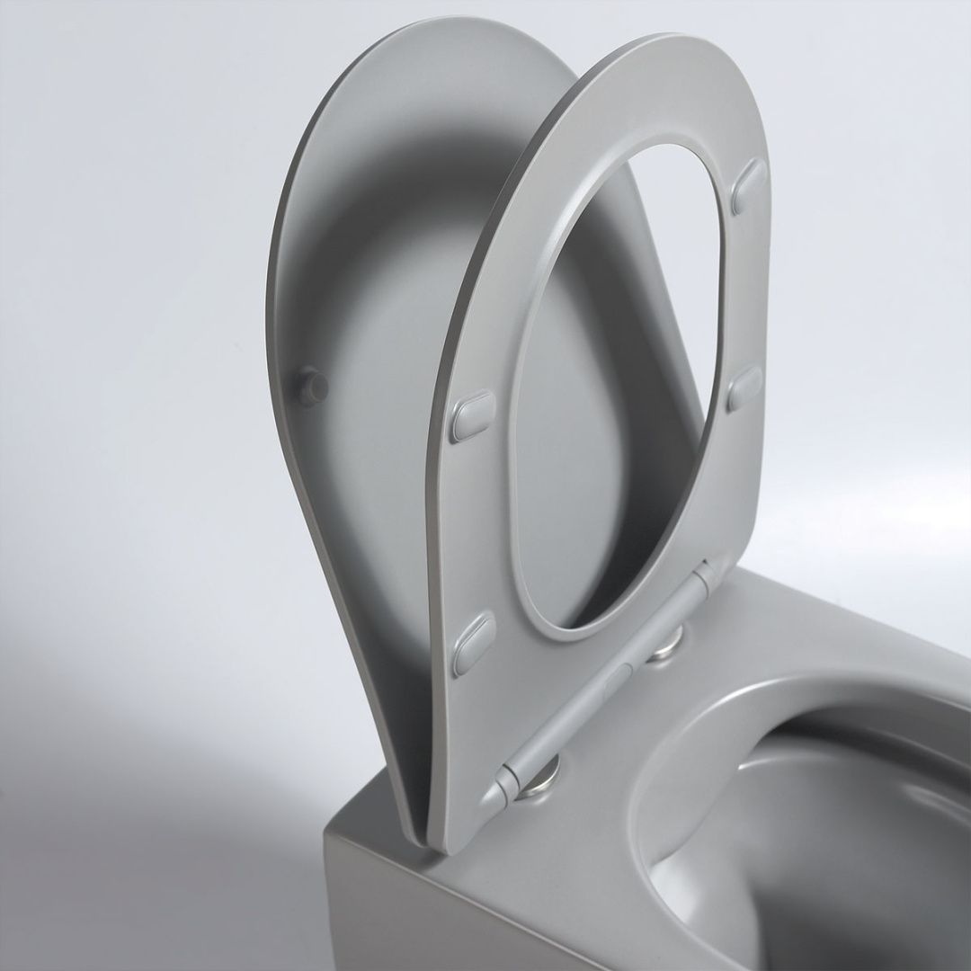 Приобрести vincea унитаз подвесной evo, ультратонкое сиденье, микролифт, серый матовый vt1-34smg