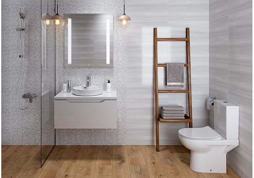 Приобрести зеркало cersanit base 020 led 60 см, lu-led020*60-b-os