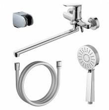 Azario Смеситель для ванны Campo, с ручным душем, хром AZ-KX138275C