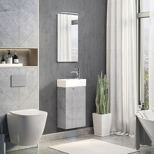 Приобрести сomforty зеркало асти-40 бетон светлый