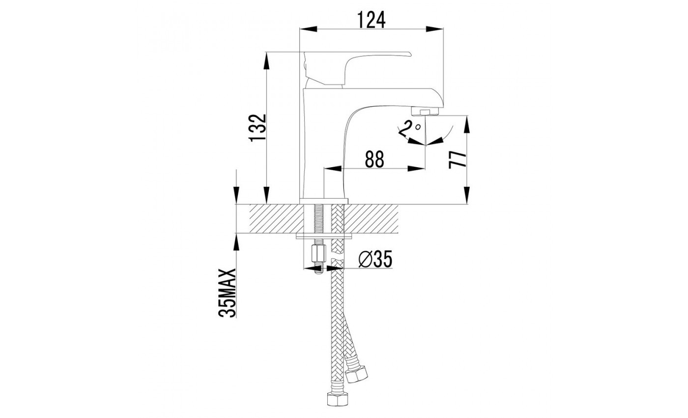 Приобрести lemark смеситель для раковины plus factor, хром lm1606c