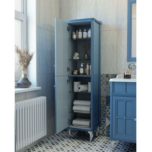 Приобрести caprigo пенал borgo 40 см, левый, синий, эмаль