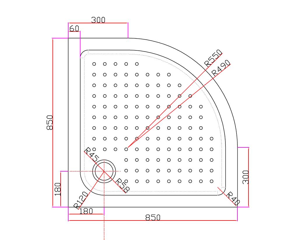 Приобрести cezares поддон акриловый tray 85х85см tray-a-r-85-550-15-w
