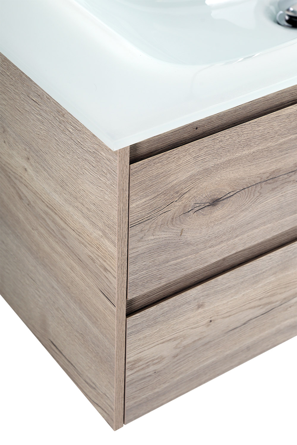 Приобрести belbagno тумба с раковиной kraft 100 см, подвесная rovere galifax bianco, стеклянная раковина