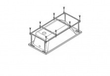 Каркас для ванны 180х80 см Santek Корсика