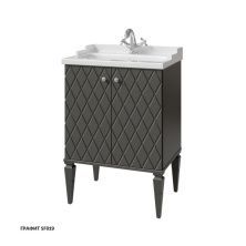 Caprigo Тумба с раковиной ROMA 60 см, графит