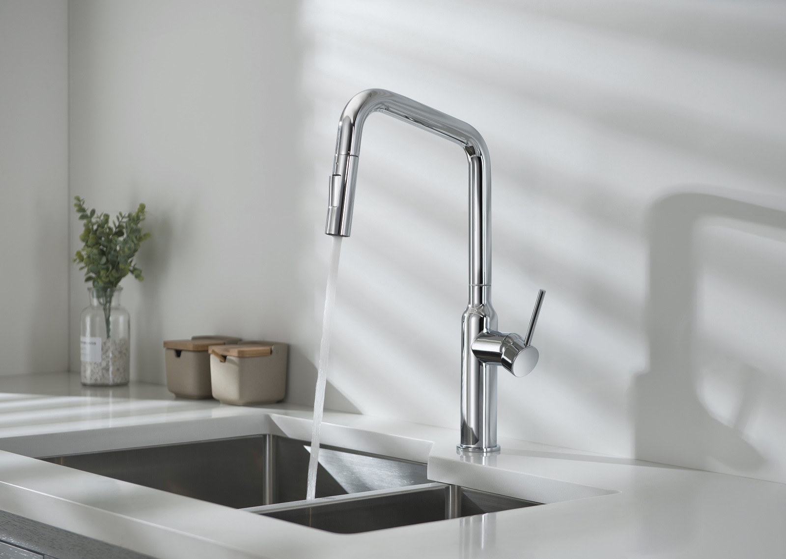 Приобрести смеситель для кухни с выдвижной лейкой timo saona 2386/00fl хром