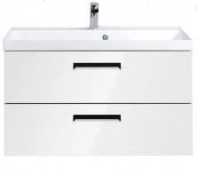 Тумба подвесная с раковиной BelBagno AURORA-900-2C-SO-BL 90 см, Bianco Lucido