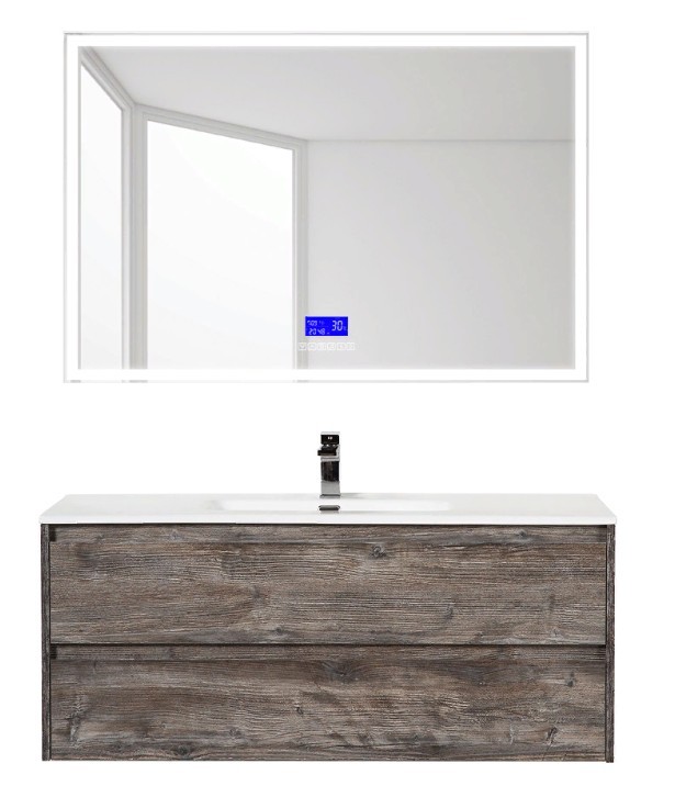 Приобрести тумба подвесная с раковиной belbagno kraft-1200-2c-so-pp 120 см, pino pasadena