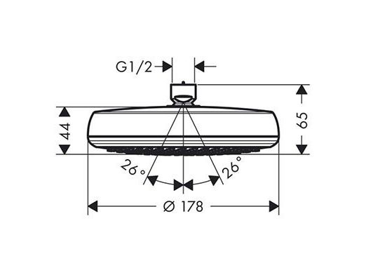 Приобрести 26577400 верхний душ crometta 160 1jet