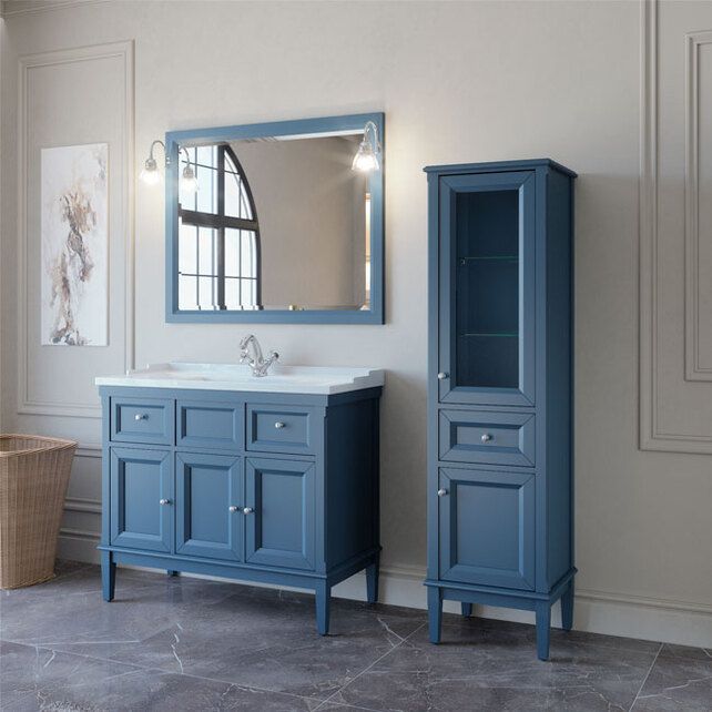 Приобрести caprigo пенал jardin 45 см, правый, голубой, эмаль