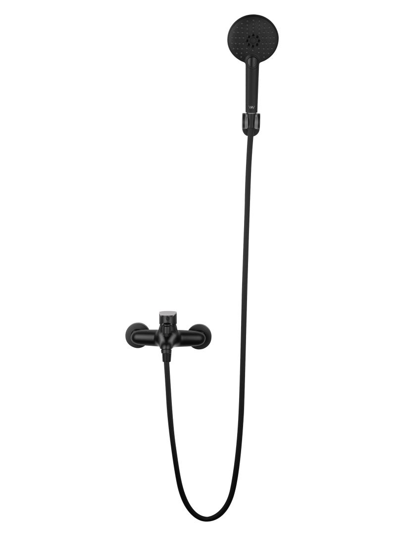 Приобрести смеситель для ванны с душем wonzon & woghand alfa, черный матовый (ww-ae3204-mb)