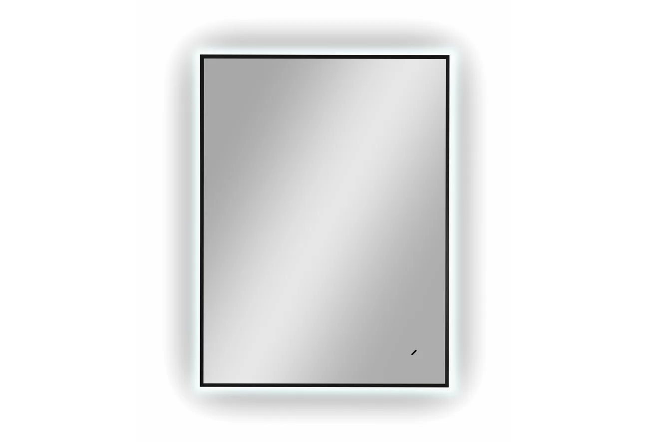 Приобрести continent зеркало с подсветкой meridian black 60х80 см, черное