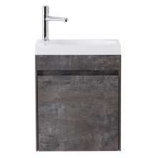 BelBagno Тумба с раковиной PIETRA MINI 46 см, подвесная с дверью 46-R Stone, белая раковина