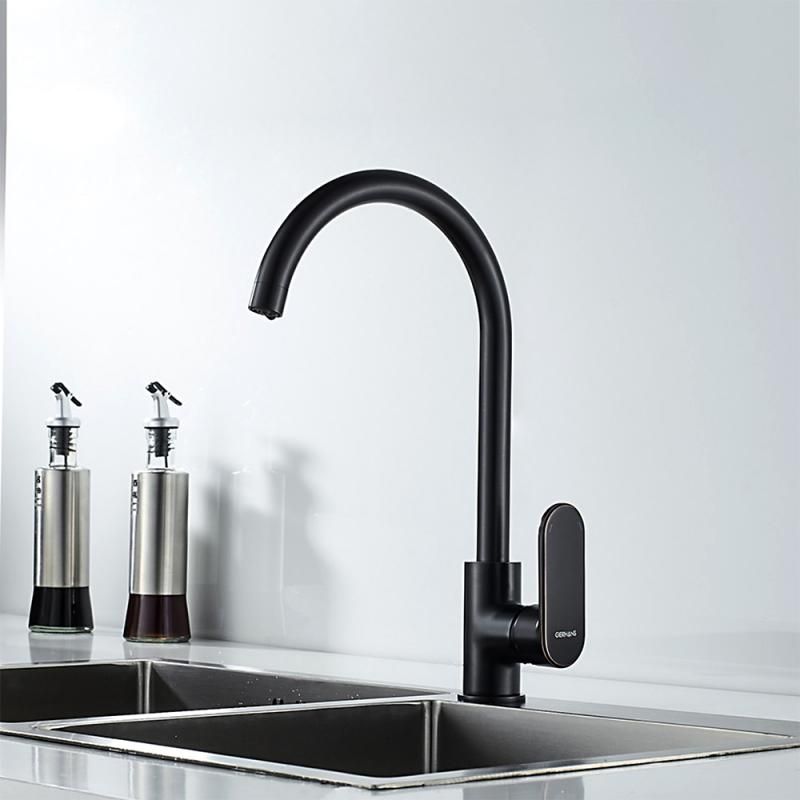 Приобрести gerhans смеситель для кухни k22t, черная бронза k14022t