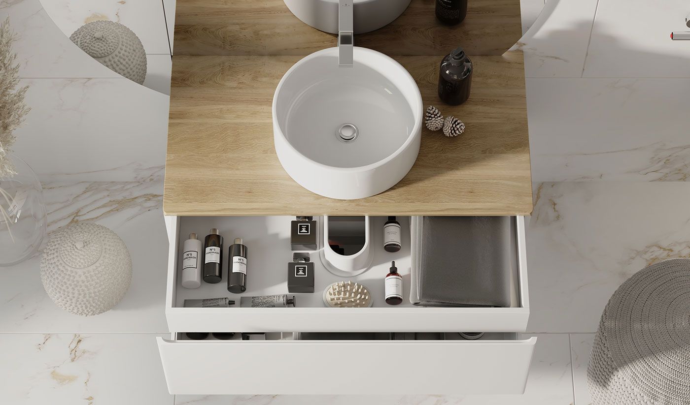 Приобрести jorno тумба подвесная solis 100 см со столешницей, белая