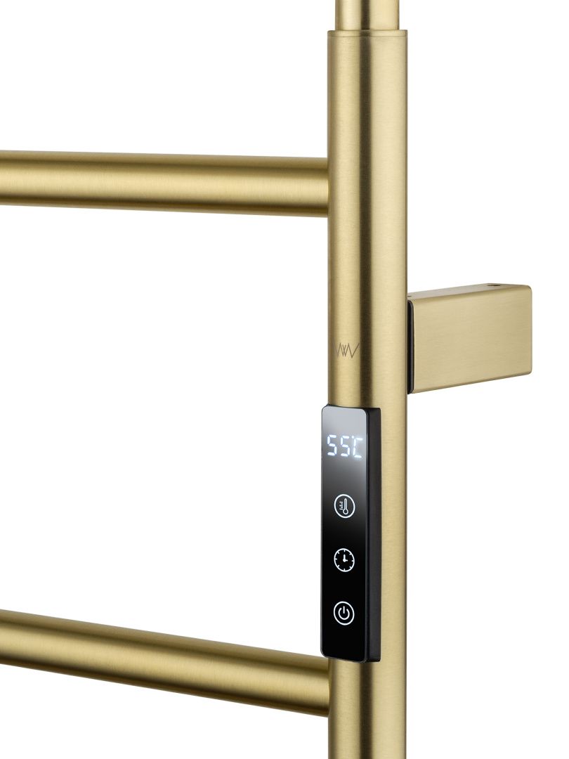 Приобрести полотенцесушитель электрический wonzon & woghand wismar, брашированное золото (ww-al202-bg)