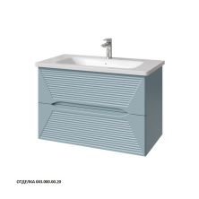 Caprigo Тумба с раковиной MODO-Smalty Terza 80 см, голубая, эмаль 35613eml 5