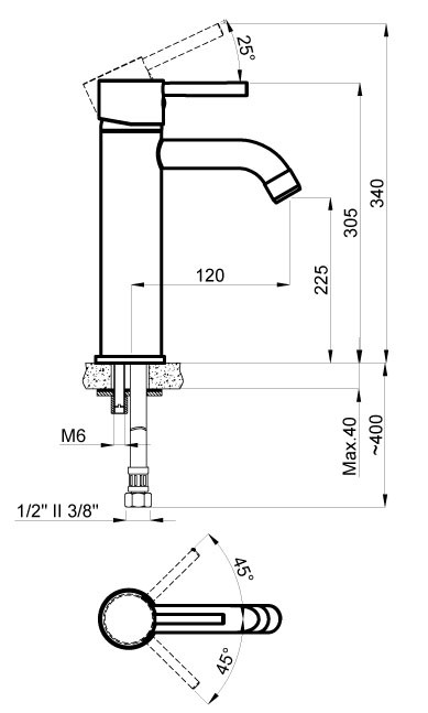 Приобрести смеситель для раковины azario tasco, высокий, хром az-15164551