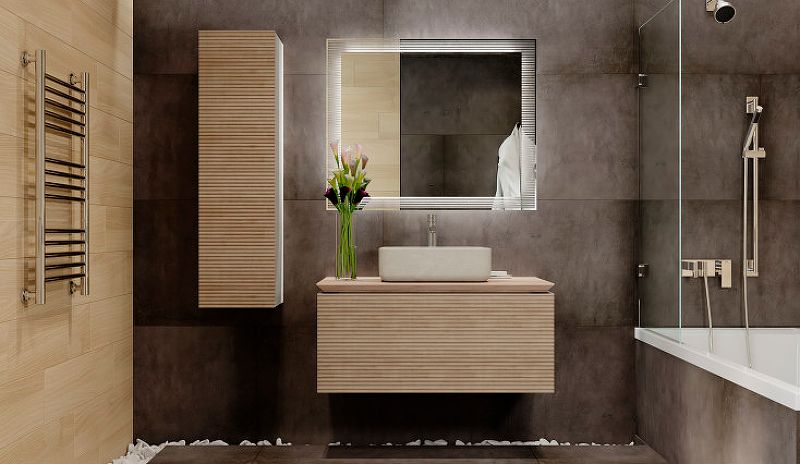 Приобрести jorno зеркало karat 100 см, с подсветкой, датчик движения, белое