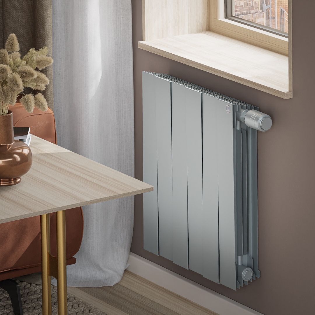 Приобрести royal thermo радиатор биметаллический pianoforte 500 /silver satin ( серебристый ) vdr80 - 6 секц.