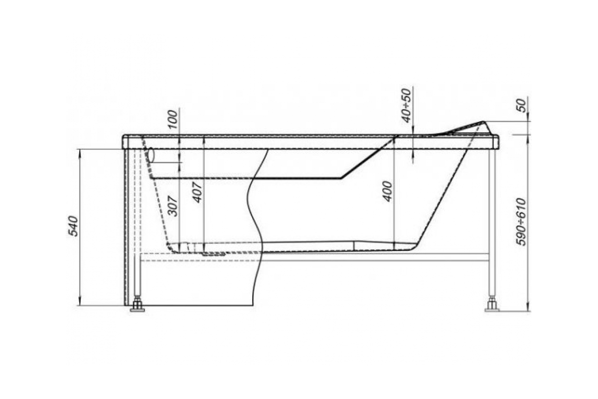 Приобрести aquanet фронтальная панель для ванны west/largo 130 см, белая
