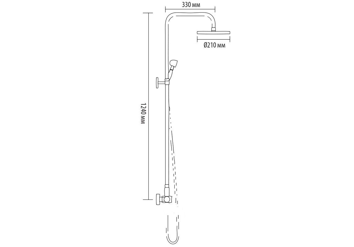 Приобрести bronze de luxe windsor 10120r, бронза душевая система для ванны