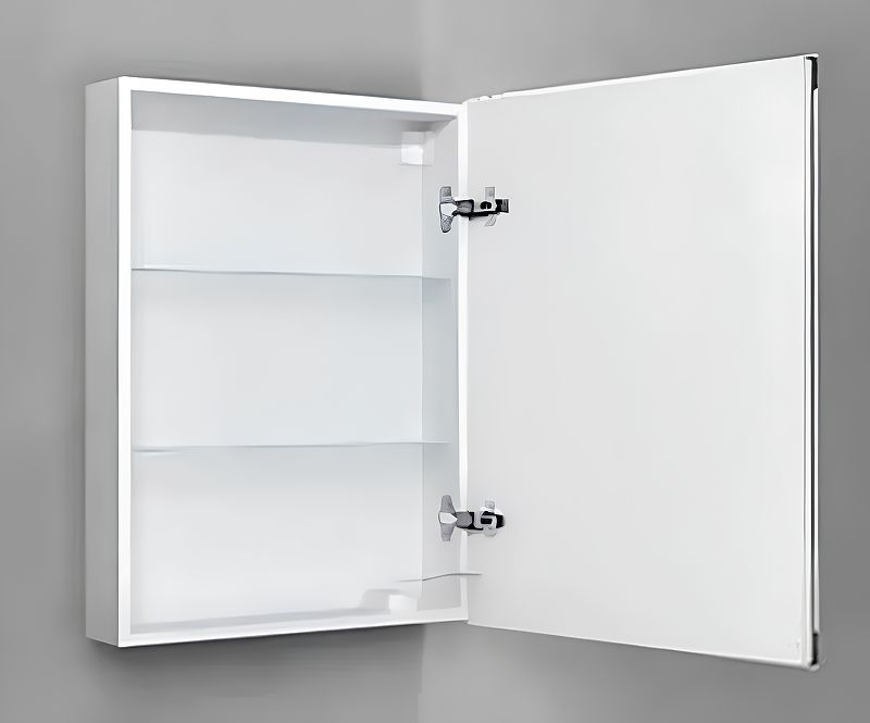Приобрести jorno зеркало шкаф slide 60 см, с подсветкой, часы, белое