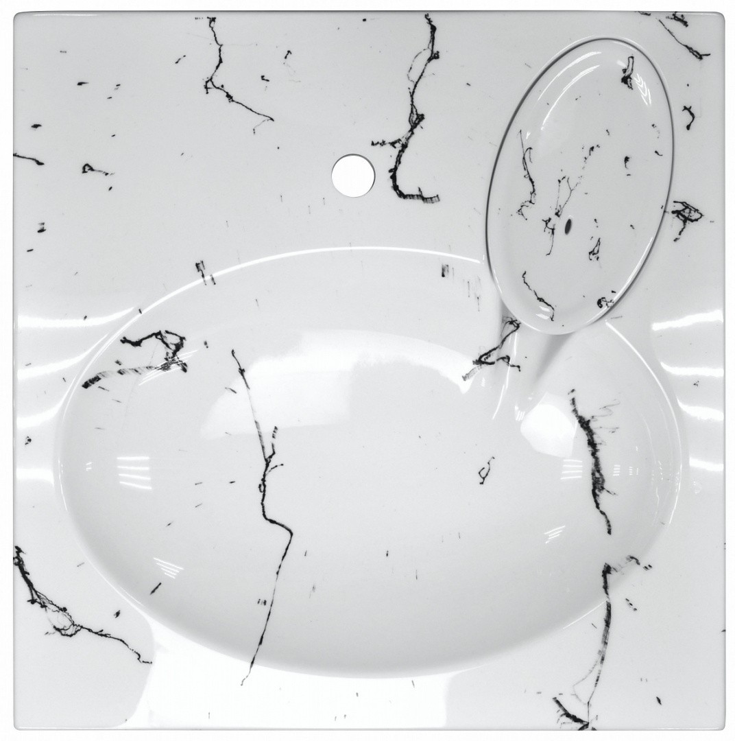 Приобрести раковина над стиральной машиной azario carmen 60,5х60,2 см с сифоном